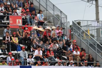 World © Octane Photographic Ltd. Formula 1 - Japanese Grand Prix - Saturday - Qualifying. Fans in the grandstand. Suzuka Circuit, Suzuka, Japan. Saturday 7th October 2017. Digital Ref:1977LB1D9471