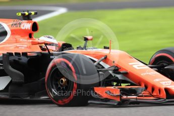 World © Octane Photographic Ltd. Formula 1 - Japanese Grand Prix - Saturday - Qualifying. Stoffel Vandoorne - McLaren Honda MCL32. Suzuka Circuit, Suzuka, Japan. Saturday 7th October 2017. Digital Ref:1977LB1D9513