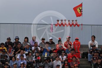 World © Octane Photographic Ltd. Formula 1 - Japanese Grand Prix - Saturday - Qualifying. Ferrari fans. Suzuka Circuit, Suzuka, Japan. Saturday 7th October 2017. Digital Ref:1977LB1D9548