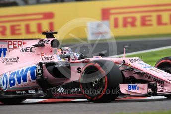 World © Octane Photographic Ltd. Formula 1 - Japanese Grand Prix - Saturday - Qualifying. Sergio Perez - Sahara Force India VJM10. Suzuka Circuit, Suzuka, Japan. Saturday 7th October 2017. Digital Ref:1977LB1D9599