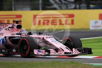 World © Octane Photographic Ltd. Formula 1 - Japanese Grand Prix - Saturday - Qualifying. Sergio Perez - Sahara Force India VJM10. Suzuka Circuit, Suzuka, Japan. Saturday 7th October 2017. Digital Ref:1977LB1D9698