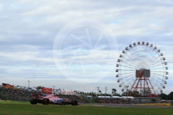 World © Octane Photographic Ltd. Formula 1 - Japanese Grand Prix - Saturday - Qualifying. Sergio Perez - Sahara Force India VJM10. Suzuka Circuit, Suzuka, Japan. Saturday 7th October 2017. Digital Ref:1977LB2D4586