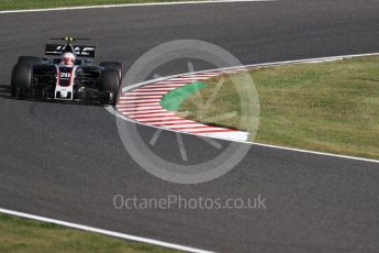 World © Octane Photographic Ltd. Formula 1 - Japanese Grand Prix - Sunday - Race. Kevin Magnussen - Haas F1 Team VF-17. Suzuka Circuit, Suzuka, Japan. Sunday 8th October 2017. Digital Ref:1980LB1D0829