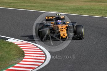World © Octane Photographic Ltd. Formula 1 - Japanese Grand Prix - Sunday - Race. Jolyon Palmer - Renault Sport F1 Team R.S.17. Suzuka Circuit, Suzuka, Japan. Sunday 8th October 2017. Digital Ref:1980LB1D0842
