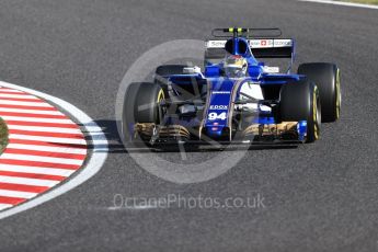 World © Octane Photographic Ltd. Formula 1 - Japanese Grand Prix - Sunday - Race. Pascal Wehrlein – Sauber F1 Team C36. Suzuka Circuit, Suzuka, Japan. Sunday 8th October 2017. Digital Ref:1980LB1D0877