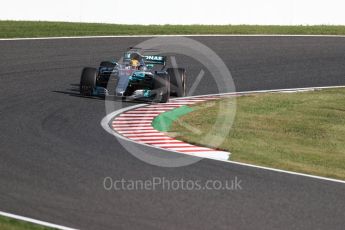 World © Octane Photographic Ltd. Formula 1 - Japanese Grand Prix - Sunday - Race. Lewis Hamilton - Mercedes AMG Petronas F1 W08 EQ Energy+. Suzuka Circuit, Suzuka, Japan. Sunday 8th October 2017. Digital Ref:1980LB1D0885