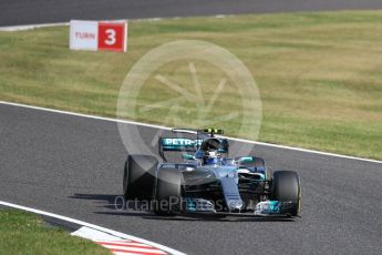 World © Octane Photographic Ltd. Formula 1 - Japanese Grand Prix - Sunday - Race. Valtteri Bottas - Mercedes AMG Petronas F1 W08 EQ Energy+. Suzuka Circuit, Suzuka, Japan. Sunday 8th October 2017. Digital Ref:1980LB1D0929