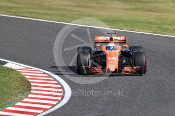 World © Octane Photographic Ltd. Formula 1 - Japanese Grand Prix - Sunday - Race. Fernando Alonso - McLaren Honda MCL32. Suzuka Circuit, Suzuka, Japan. Sunday 8th October 2017. Digital Ref:1980LB1D0984