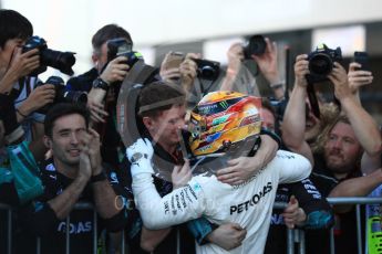 World © Octane Photographic Ltd. Formula 1 - Japanese Grand Prix - Sunday - Parc Ferme. Lewis Hamilton - Mercedes AMG Petronas F1 W08 EQ Energy+. Suzuka Circuit, Suzuka, Japan. Sunday 8th October 2017. Digital Ref:1981LB1D1034