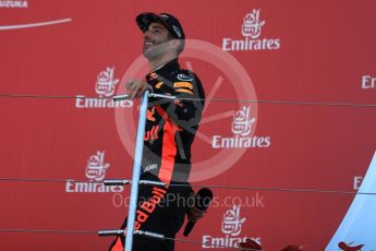 World © Octane Photographic Ltd. Formula 1 - Japanese Grand Prix - Sunday - Podium. Daniel Ricciardo - Red Bull Racing RB13. Suzuka Circuit, Suzuka, Japan. Sunday 8th October 2017. Digital Ref:1981LB1D1721