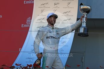 World © Octane Photographic Ltd. Formula 1 - Japanese Grand Prix - Sunday - Podium. Lewis Hamilton - Mercedes AMG Petronas F1 W08 EQ Energy+. Suzuka Circuit, Suzuka, Japan. Sunday 8th October 2017. Digital Ref:1981LB1D1957