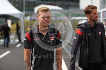 World © Octane Photographic Ltd. Formula 1 - Japanese Grand Prix - Saturday - Paddock. Kevin Magnussen - Haas F1 Team VF-17. Suzuka Circuit, Suzuka, Japan. Saturday 7th October 2017. Digital Ref:1975LB2D3641