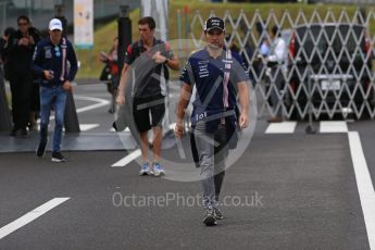 World © Octane Photographic Ltd. Formula 1 - Japanese Grand Prix - Saturday - Paddock. Sergio Perez - Sahara Force India VJM10. Suzuka Circuit, Suzuka, Japan. Saturday 7th October 2017. Digital Ref:1975LB2D3674