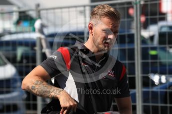 World © Octane Photographic Ltd. Formula 1 - Japanese Grand Prix - Sunday - Paddock. Kevin Magnussen - Haas F1 Team VF-17. Suzuka Circuit, Suzuka, Japan. Sunday 8th October 2017. Digital Ref:1978LB1D9833