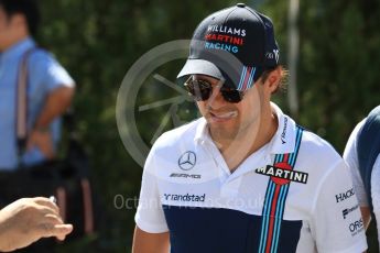 World © Octane Photographic Ltd. Formula 1 - Japanese Grand Prix - Sunday - Paddock. Felipe Massa - Williams Martini Racing FW40. Suzuka Circuit, Suzuka, Japan. Sunday 8th October 2017. Digital Ref:1978LB1D9861