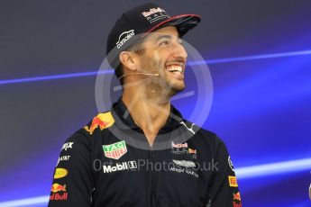 World © Octane Photographic Ltd. Formula 1 - Japanese Grand Prix – Thursday Driver Press Conference – Part 1. Daniel Ricciardo - Red Bull Racing. Suzuka Circuit, Suzuka, Japan. Thursday 5th October 2017. Digital Ref: 1970LB1D6234