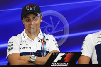 World © Octane Photographic Ltd. Formula 1 - Japanese Grand Prix – Thursday Driver Press Conference – Part 1. Felipe Massa - Williams Martini Racing. Suzuka Circuit, Suzuka, Japan. Thursday 5th October 2017. Digital Ref: 1970LB1D6247