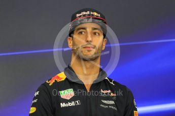 World © Octane Photographic Ltd. Formula 1 - Japanese Grand Prix – Thursday Driver Press Conference – Part 1. Daniel Ricciardo - Red Bull Racing. Suzuka Circuit, Suzuka, Japan. Thursday 5th October 2017. Digital Ref: 1970LB1D6269