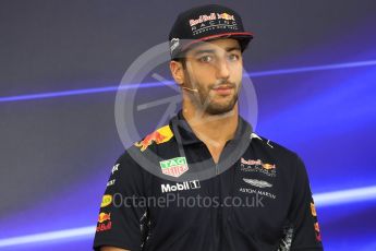 World © Octane Photographic Ltd. Formula 1 - Japanese Grand Prix – Thursday Driver Press Conference – Part 1. Daniel Ricciardo - Red Bull Racing. Suzuka Circuit, Suzuka, Japan. Thursday 5th October 2017. Digital Ref: 1970LB1D6312