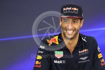 World © Octane Photographic Ltd. Formula 1 - Japanese Grand Prix – Thursday Driver Press Conference – Part 1. Daniel Ricciardo - Red Bull Racing. Suzuka Circuit, Suzuka, Japan. Thursday 5th October 2017. Digital Ref: 1970LB1D6447