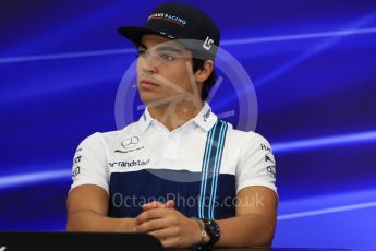 World © Octane Photographic Ltd. Formula 1 - Japanese Grand Prix – Thursday Driver Press Conference – Part 1. Lance Stroll - Williams Martini Racing. Suzuka Circuit, Suzuka, Japan. Thursday 5th October 2017. Digital Ref: 1970LB1D6517