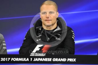 World © Octane Photographic Ltd. Formula 1 - Japanese Grand Prix – Thursday Driver Press Conference – Part 2. Valtteri Bottas - Mercedes AMG Petronas F1 Team. Suzuka Circuit, Suzuka, Japan. Thursday 5th October 2017. Digital Ref: 1970LB1D6568