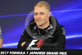 World © Octane Photographic Ltd. Formula 1 - Japanese Grand Prix – Thursday Driver Press Conference – Part 2. Valtteri Bottas - Mercedes AMG Petronas F1 Team. Suzuka Circuit, Suzuka, Japan. Thursday 5th October 2017. Digital Ref: 1970LB1D6582