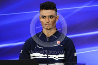 World © Octane Photographic Ltd. Formula 1 - Japanese Grand Prix – Thursday Driver Press Conference – Part 2. Pascal Wehrlein – Sauber F1 Team . Suzuka Circuit, Suzuka, Japan. Thursday 5th October 2017. Digital Ref: 1970LB1D6587