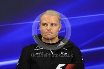 World © Octane Photographic Ltd. Formula 1 - Japanese Grand Prix – Thursday Driver Press Conference – Part 2. Valtteri Bottas - Mercedes AMG Petronas F1 Team. Suzuka Circuit, Suzuka, Japan. Thursday 5th October 2017. Digital Ref: 1970LB1D6615