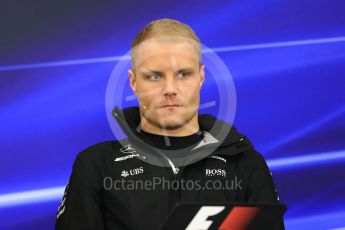 World © Octane Photographic Ltd. Formula 1 - Japanese Grand Prix – Thursday Driver Press Conference – Part 2. Valtteri Bottas - Mercedes AMG Petronas F1 Team. Suzuka Circuit, Suzuka, Japan. Thursday 5th October 2017. Digital Ref: 1970LB1D6627