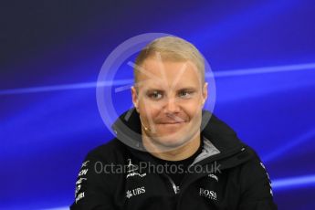 World © Octane Photographic Ltd. Formula 1 - Japanese Grand Prix – Thursday Driver Press Conference – Part 2. Valtteri Bottas - Mercedes AMG Petronas F1 Team. Suzuka Circuit, Suzuka, Japan. Thursday 5th October 2017. Digital Ref: 1970LB1D6649