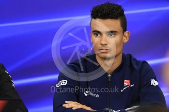 World © Octane Photographic Ltd. Formula 1 - Japanese Grand Prix – Thursday Driver Press Conference – Part 2. Pascal Wehrlein – Sauber F1 Team . Suzuka Circuit, Suzuka, Japan. Thursday 5th October 2017. Digital Ref: 1970LB1D6673