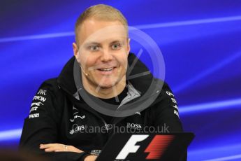 World © Octane Photographic Ltd. Formula 1 - Japanese Grand Prix – Thursday Driver Press Conference – Part 2. Valtteri Bottas - Mercedes AMG Petronas F1 Team. Suzuka Circuit, Suzuka, Japan. Thursday 5th October 2017. Digital Ref: 1970LB1D6695