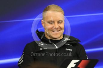 World © Octane Photographic Ltd. Formula 1 - Japanese Grand Prix – Thursday Driver Press Conference – Part 2. Valtteri Bottas - Mercedes AMG Petronas F1 Team. Suzuka Circuit, Suzuka, Japan. Thursday 5th October 2017. Digital Ref: 1970LB1D6717