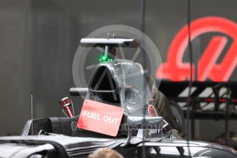 World © Octane Photographic Ltd. Formula 1 - Japanese Grand Prix - Thursday - Pit Lane. Haas F1 Team VF-17. Suzuka Circuit, Suzuka, Japan. Thursday 5th October 2017. Digital Ref: 1969LB1D5993