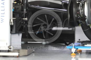World © Octane Photographic Ltd. Formula 1 - Japanese Grand Prix - Thursday - Pit Lane. Williams Martini Racing FW40. Suzuka Circuit, Suzuka, Japan. Thursday 5th October 2017. Digital Ref: 1969LB1D6090