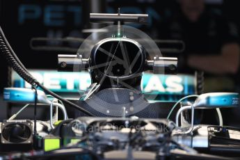 World © Octane Photographic Ltd. Formula 1 - Japanese Grand Prix - Thursday - Pit Lane. Mercedes AMG Petronas F1 W08 EQ Energy+. Suzuka Circuit, Suzuka, Japan. Thursday 5th October 2017. Digital Ref: 1969LB1D6178