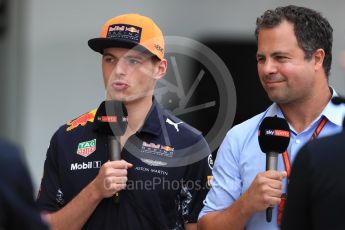 World © Octane Photographic Ltd. Formula 1 - Japanese Grand Prix - Thursday - Pit Lane. Max Verstappen - Red Bull Racing RB13. Suzuka Circuit, Suzuka, Japan. Thursday 5th October 2017. Digital Ref: 1969LB1D6188