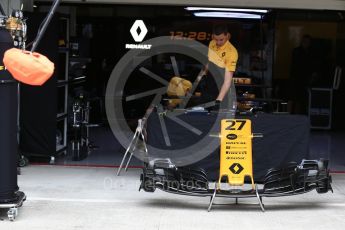 World © Octane Photographic Ltd. Formula 1 - Japanese Grand Prix - Thursday - Pit Lane. Renault Sport F1 Team R.S.17. Suzuka Circuit, Suzuka, Japan. Thursday 5th October 2017. Digital Ref: 1969LB2D2860