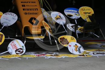 World © Octane Photographic Ltd. Formula 1 - Japanese Grand Prix - Thursday - Pit Lane. Renault Sport F1 Team R.S.17. Suzuka Circuit, Suzuka, Japan. Thursday 5th October 2017. Digital Ref: 1969LB2D2869
