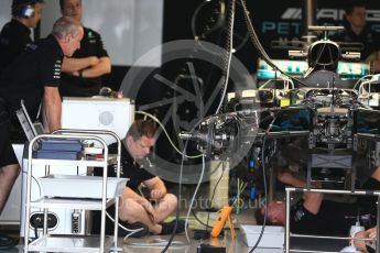 World © Octane Photographic Ltd. Formula 1 - Japanese Grand Prix - Thursday - Pit Lane. Mercedes AMG Petronas F1 W08 EQ Energy+. Suzuka Circuit, Suzuka, Japan. Thursday 5th October 2017. Digital Ref: 1969LB2D2924