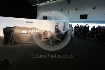 Sahara Force India VJM10 launch – Silverstone, 22nd February 2017. World © Octane Photographic Ltd. Sergio Perez and Esteban Ocon. Digital Ref : 1776LB5D7344