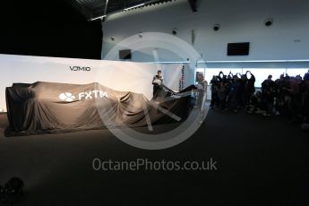 Sahara Force India VJM10 launch – Silverstone, 22nd February 2017. World © Octane Photographic Ltd. Sergio Perez and Esteban Ocon. Digital Ref : 1776LB5D7345