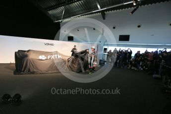 Sahara Force India VJM10 launch – Silverstone, 22nd February 2017. World © Octane Photographic Ltd. Sergio Perez and Esteban Ocon. Digital Ref : 1776LB5D7351