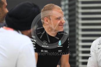 World © Octane Photographic Ltd. Formula 1 - Singapore Grand Prix - Drivers’ parade. Valtteri Bottas - Mercedes AMG Petronas F1 W08 EQ Energy+. Marina Bay Street Circuit, Singapore. Sunday 17th September 2017. Digital Ref: