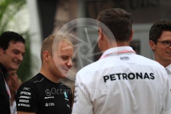 World © Octane Photographic Ltd. Formula 1 - Singapore Grand Prix - Drivers’ parade. Valtteri Bottas - Mercedes AMG Petronas F1 W08 EQ Energy+. Marina Bay Street Circuit, Singapore. Sunday 17th September 2017. Digital Ref: