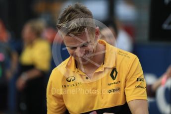 World © Octane Photographic Ltd. Formula 1 - Singapore Grand Prix - Drivers’ parade. Nico Hulkenberg - Renault Sport F1 Team R.S.17. Marina Bay Street Circuit, Singapore. Sunday 17th September 2017. Digital Ref: