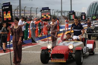 World © Octane Photographic Ltd. Formula 1 - Singapore Grand Prix - Drivers’ parade. Pascal Wehrlein – Sauber F1 Team C36. Marina Bay Street Circuit, Singapore. Sunday 17th September 2017. Digital Ref: