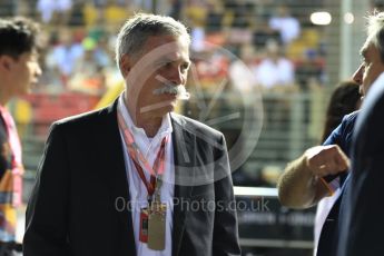 World © Octane Photographic Ltd. Formula 1 - Singapore Grand Prix - Paddock. Chase Carey - Chief Executive Officer of the Formula One Group. Marina Bay Street Circuit, Singapore. Sunday 17th September 2017. Digital Ref: