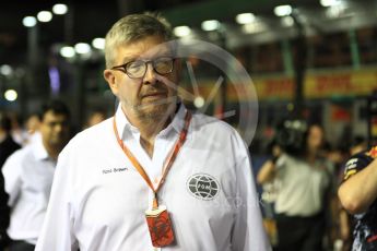 World © Octane Photographic Ltd. Formula 1 - Singapore Grand Prix - Paddock. Ross Brawn – Managing Director of Formula 1 for Liberty Media. Marina Bay Street Circuit, Singapore. Sunday 17th September 2017. Digital Ref: